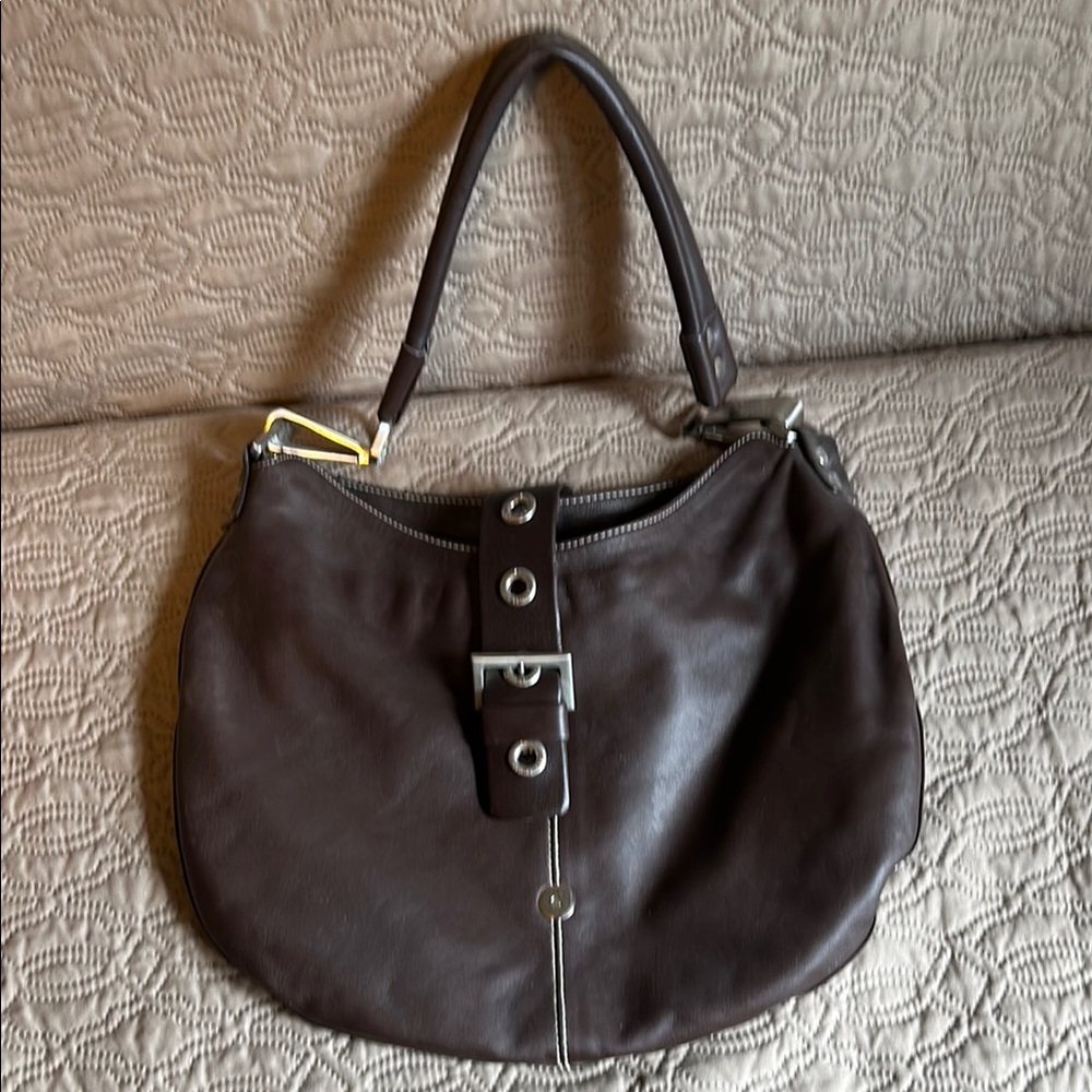 Elegant Brown Leather Women's Bag